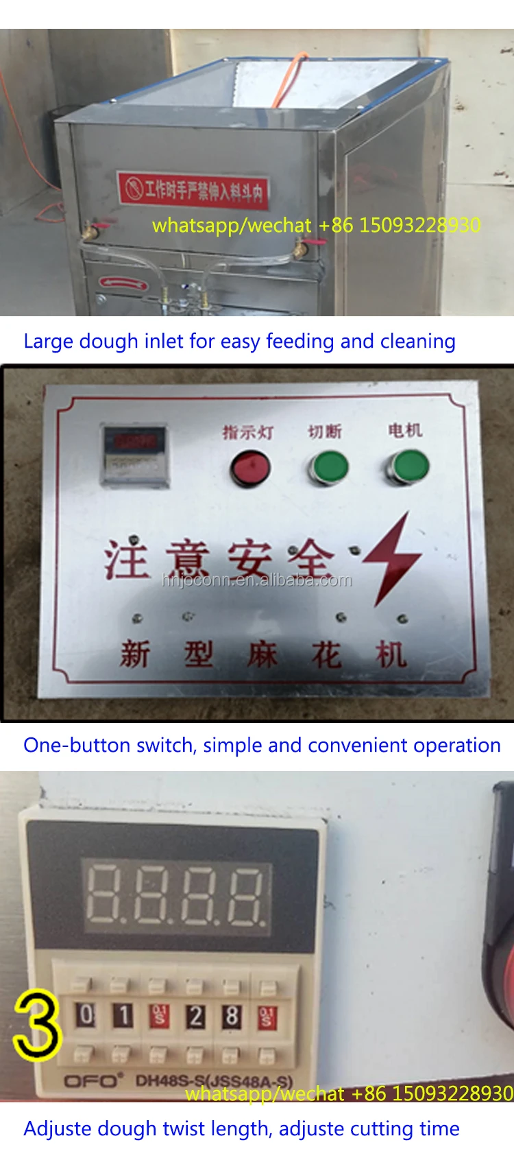 Multistrand Soft Pretzel Stick Extruder Machine Dough Bread Sticks