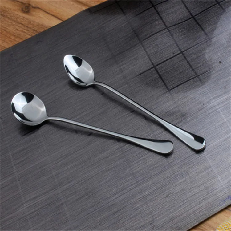 Creative Stainless Steel Long Handle Electroplating Coffee Stirring
