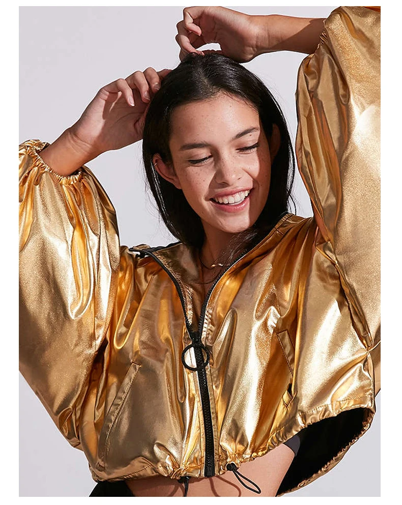 shiny high quality foil printing taffeta fabric for down jacket