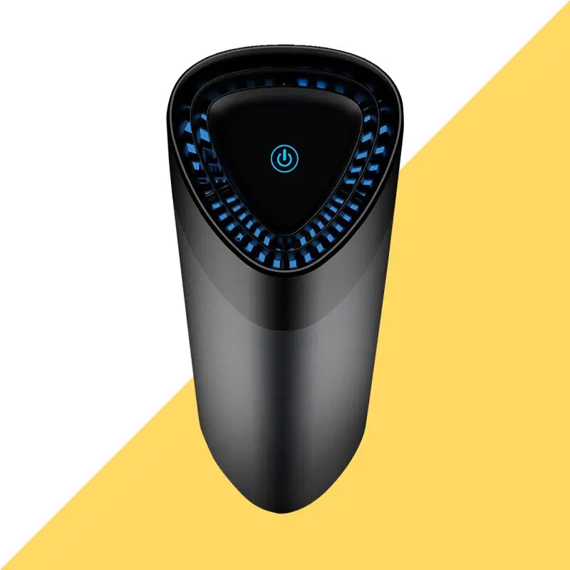 
SHODA Dual Function Car Air Purifier HEPA 12 Filter For Releasing Negative Ions To Purify Sterilize The Air 