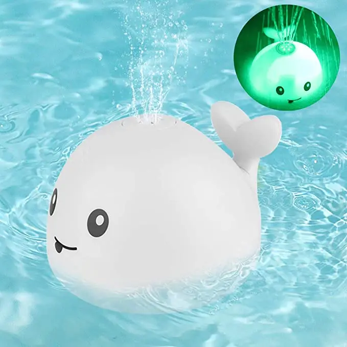 Baby Light Up Bath Tub Toys Whale Water Sprinkler Pool Toys for Toddlers Infants Kids Baby bath toys