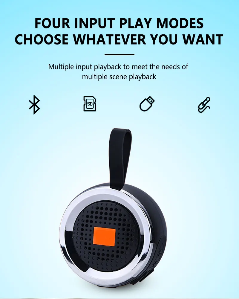 Outdoor Subwoofer Stereo Portable Wireless Bluetooth Speaker FM Radio TF USB MP3 Player - ANKUX.COM