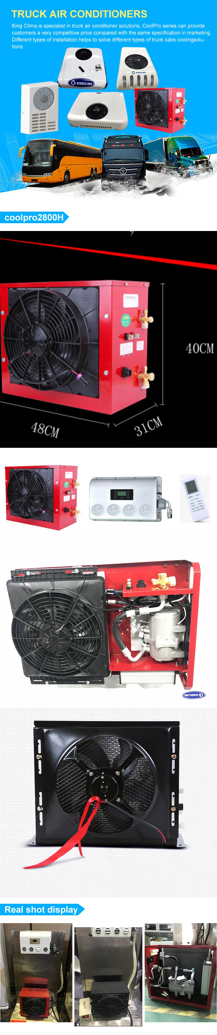 MINI SPLIT 12V Truck Air Conditioner Unit Portable RV Air Conditioner