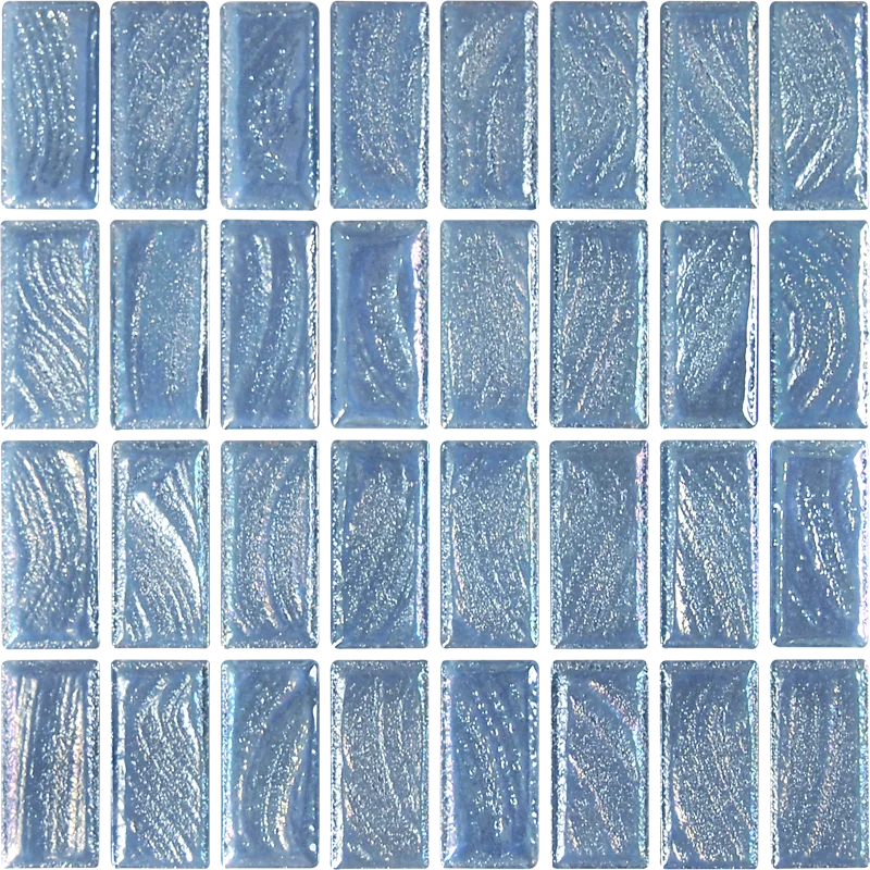 Sky blue DUNE Swimming poor Crystal Glass Mosaic 300*300MM Made in China