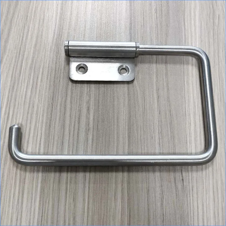 Simple Cheap Antirust 304 Stainless Steel Toilet Cubicle Partition Paper Holder Hook