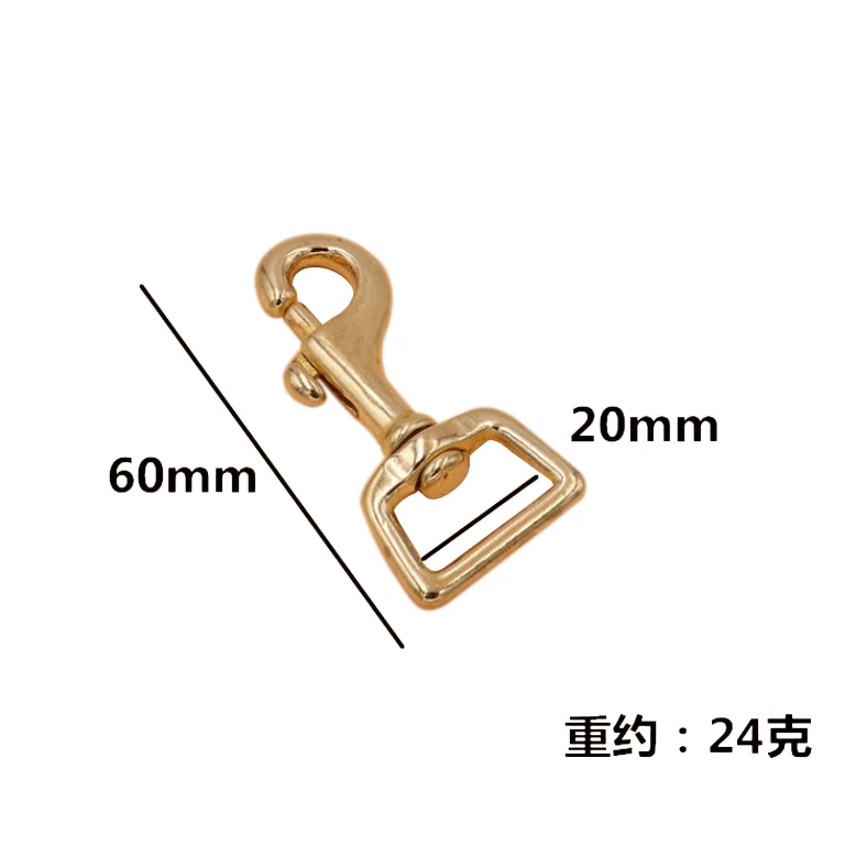 BT-B03 Clips Straps Carabiner High Polish Lock Antique 20mm Brass Swivel Snap Brass Wallet Hooks