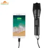 Aluminum Super Bright 950lumen Micro-USB Rechargeable Zoom Function XM-L2 Multi-functions LED Tactical Flashlight