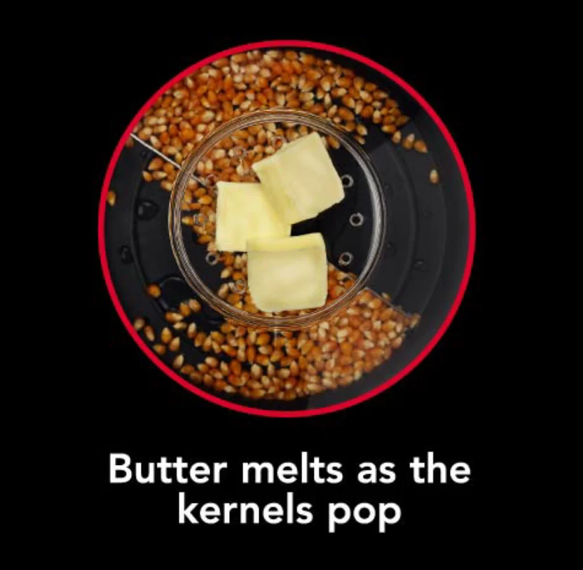 3 Quart Stirring Popcorn Popper Oil Popped Popcorn Machine With Butter