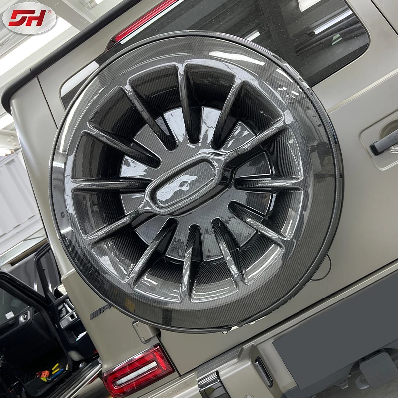 for W464 G Class G500 G63 Carbon Fiber Car Spare Tire Cover for Mercedes Benz W463 G350 G63 For Mercedes-Benz G-Class