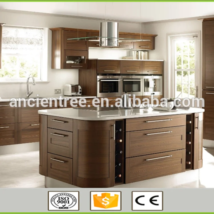 Wholesale Modern Style High Gloss PVC Thermofoil Kitchen Cabinet Furniture