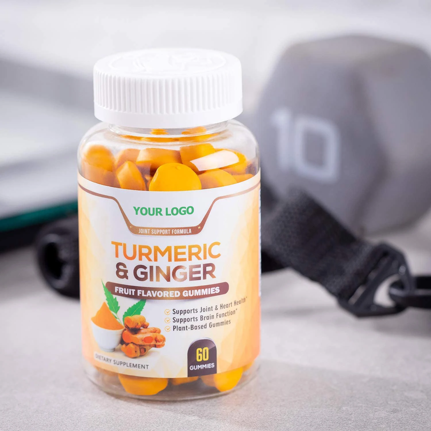 Oem Organic Herb Extract Chewable Turmeric Curcumin Gummies Improve