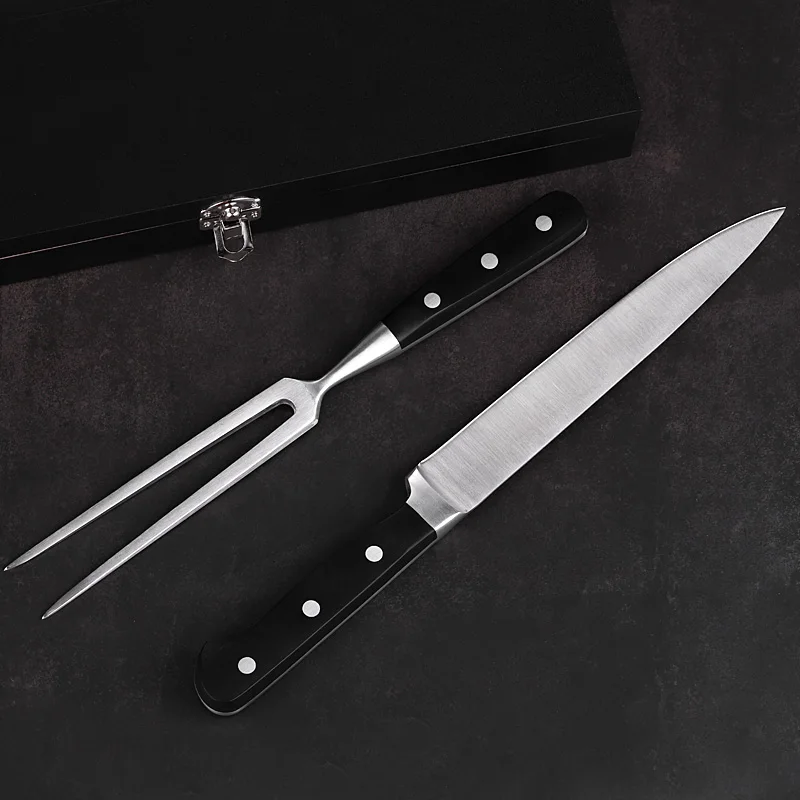 forged kitchen knives set stainless steel fork and cleaver knife