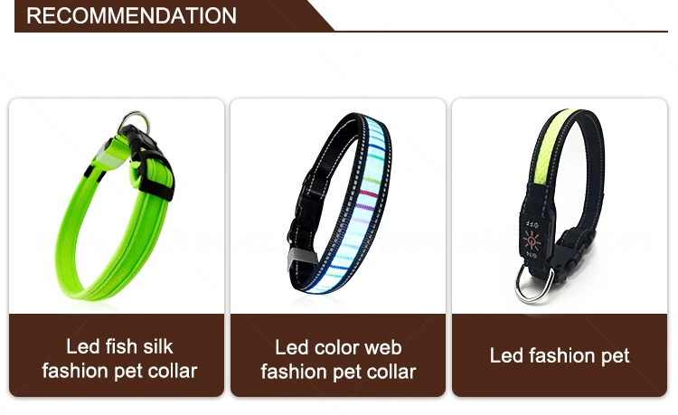 Fabric new arrival led dog collar N95 can suit the mask