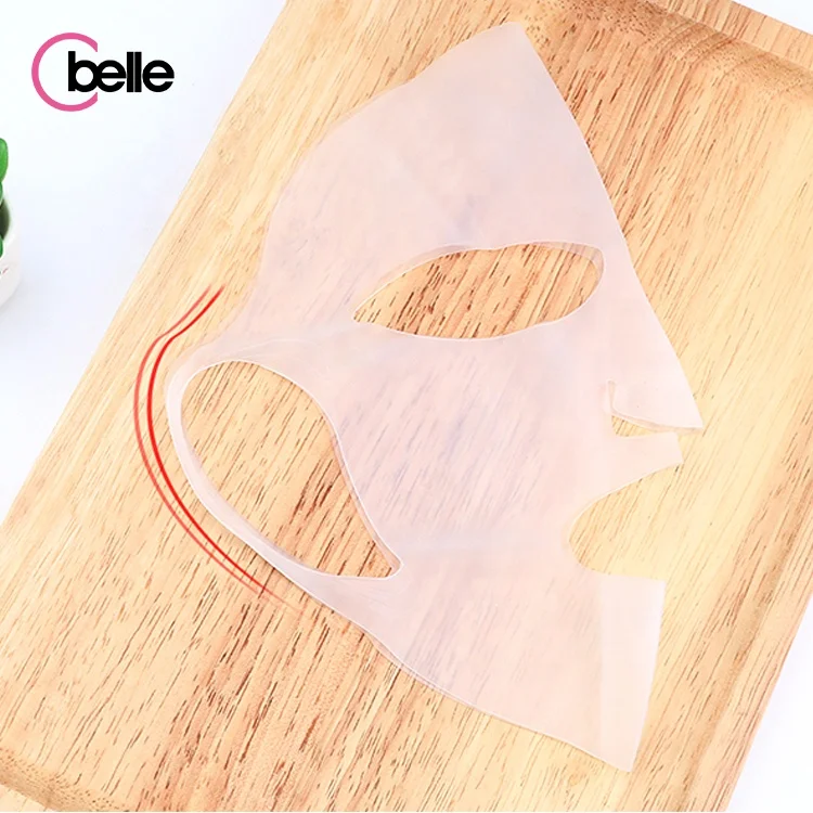 3d Reusable Rubber Wrinkles Skin Care Silicone Face Mask For Female Man