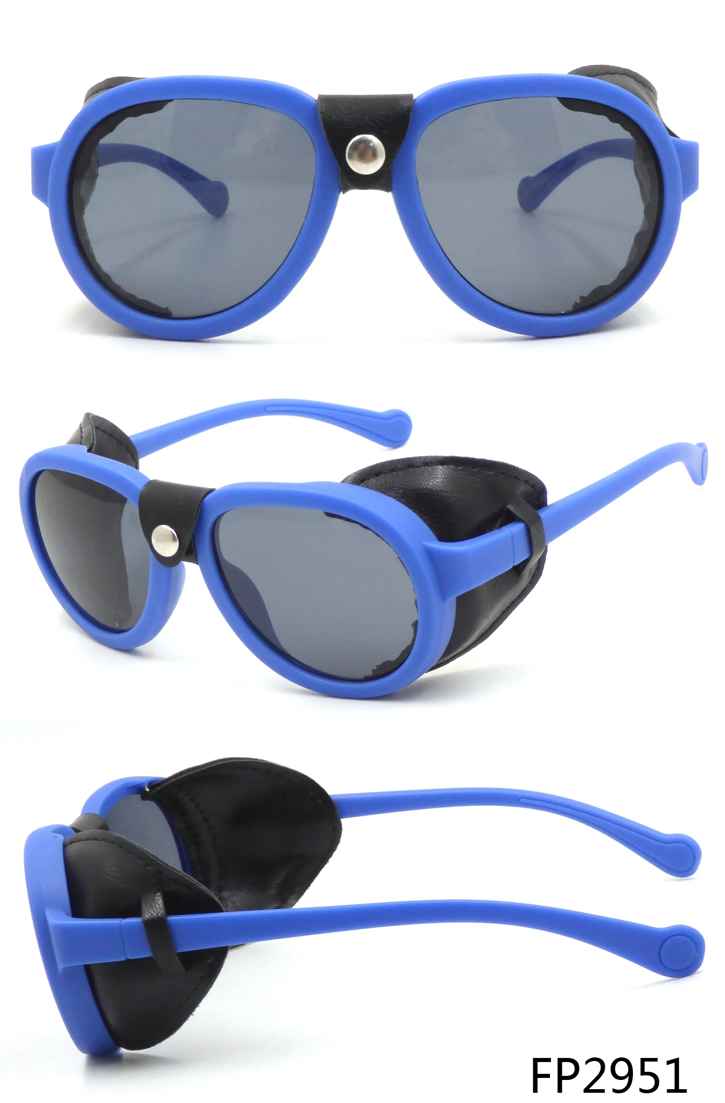 SPECTACLES&SUNGLASSES 日英多言語翻訳版 Retro Punk Style Rivet Windproof Steampunk Sunglasses