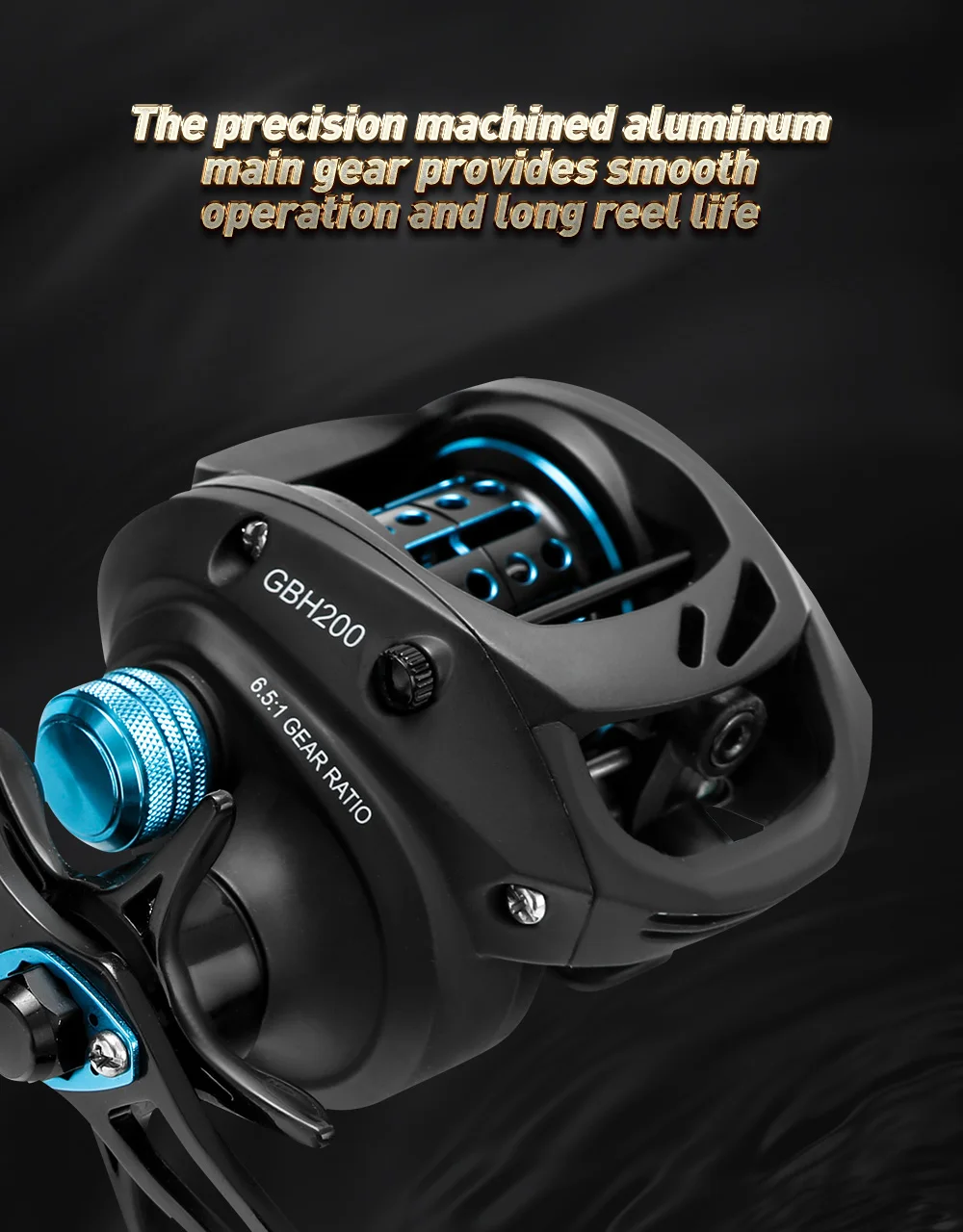 Gbc200 155g Bfs Baitcasting Fishing Reel Left Right Hand Double Metal
