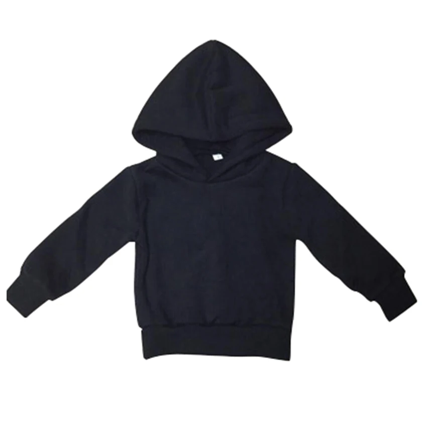 
Baby Girls Boys Winter Hoodies Coat Boy Plain Black Gray Sweatshirts Kids Tops Coat Children Pullover Outfits 2020 New 