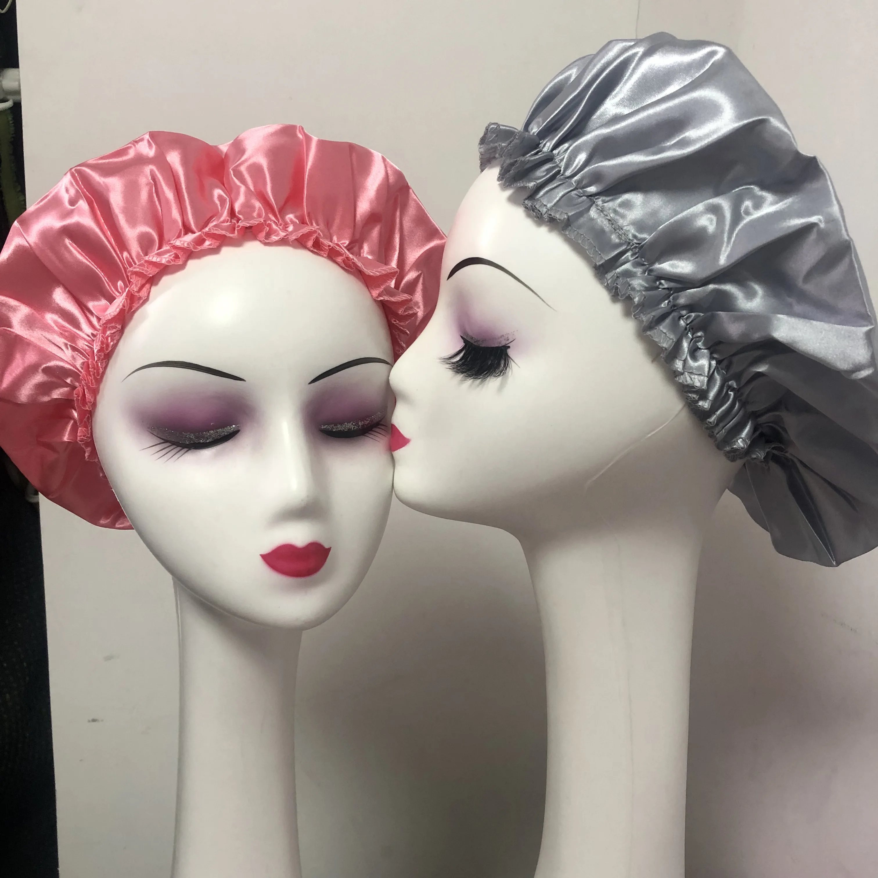 Wholesale Custom Satin Hair Bonnets With Logo Free Design Bonnets For