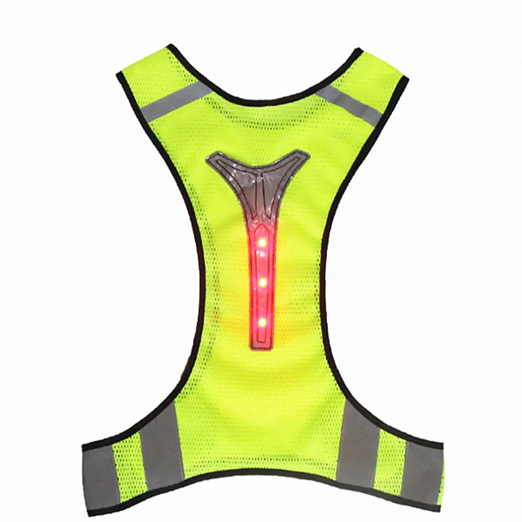 2021 New Adjustable Led Running Vest With Light Sports Reflective Vest