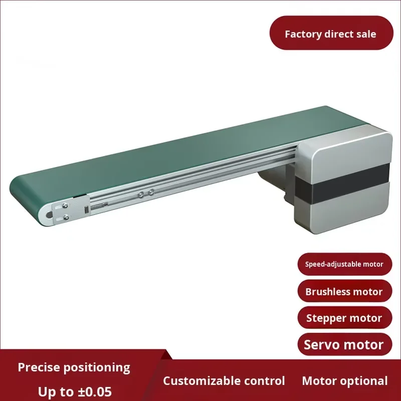 6000 Series PVC Full Belt Conveyor Electrically Controlled Speed Adjustable Small Electric Conveyor Belt Accurate Positioning manufacture