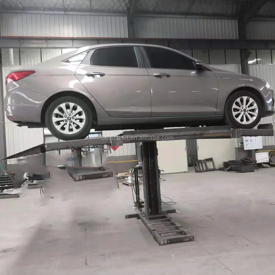 2 Level Single Post Hydraulic Car Parking Lift With Low Price - Buy ...