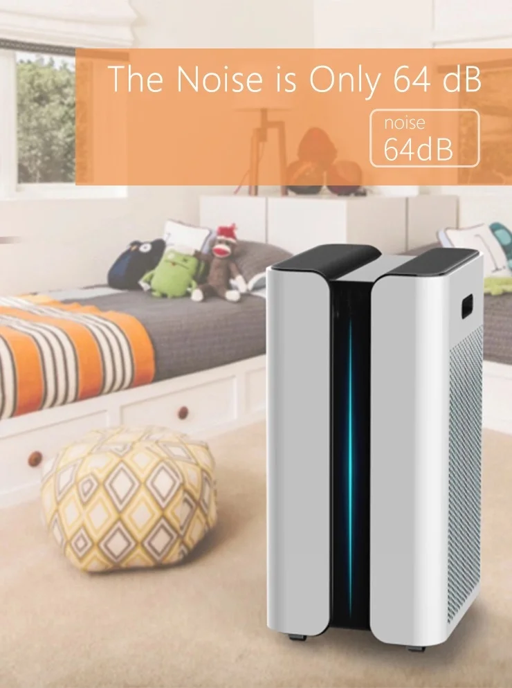 2019 custom smart small table app wifi air purifier hepa carbon filter air cleaner for home