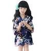 lasted lovely flower girl robes Wholesale artificial SILK bridal maids women robes wedding group make up robes