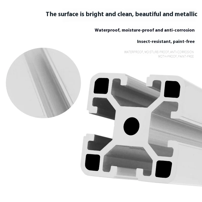 High Quality Industrial Aluminum Profile 4040C 2.0 Thick Flat Equipment Rack European Norm Compliant factory