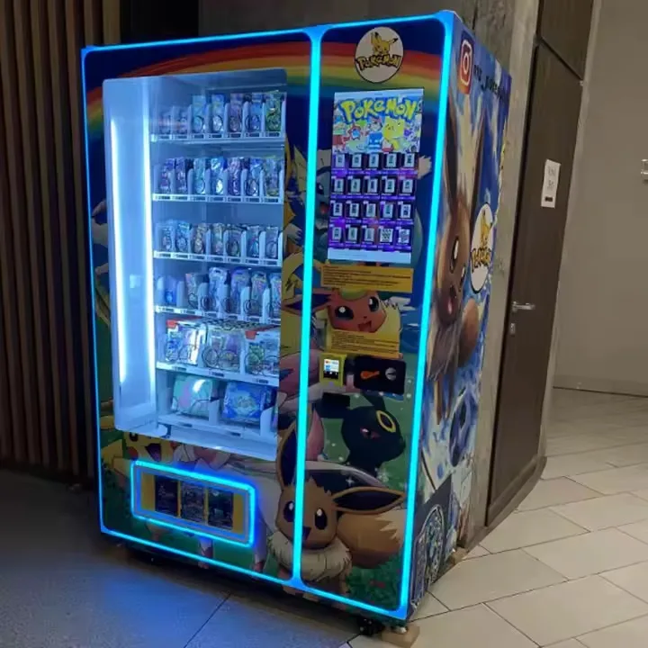 pokemon card vending machine for sale 75 cent Vend TCG Sports Card Sticker Tattoo Machine Upgrade Your Setup With A Pokemon Card Vending Machine That Keeps Booster Packs And Collectibles Secure Large Capacity Pokemond Card Vending