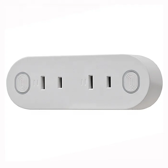 JP Google home 2 outlets mini wifi smart plug power strip works with alexa