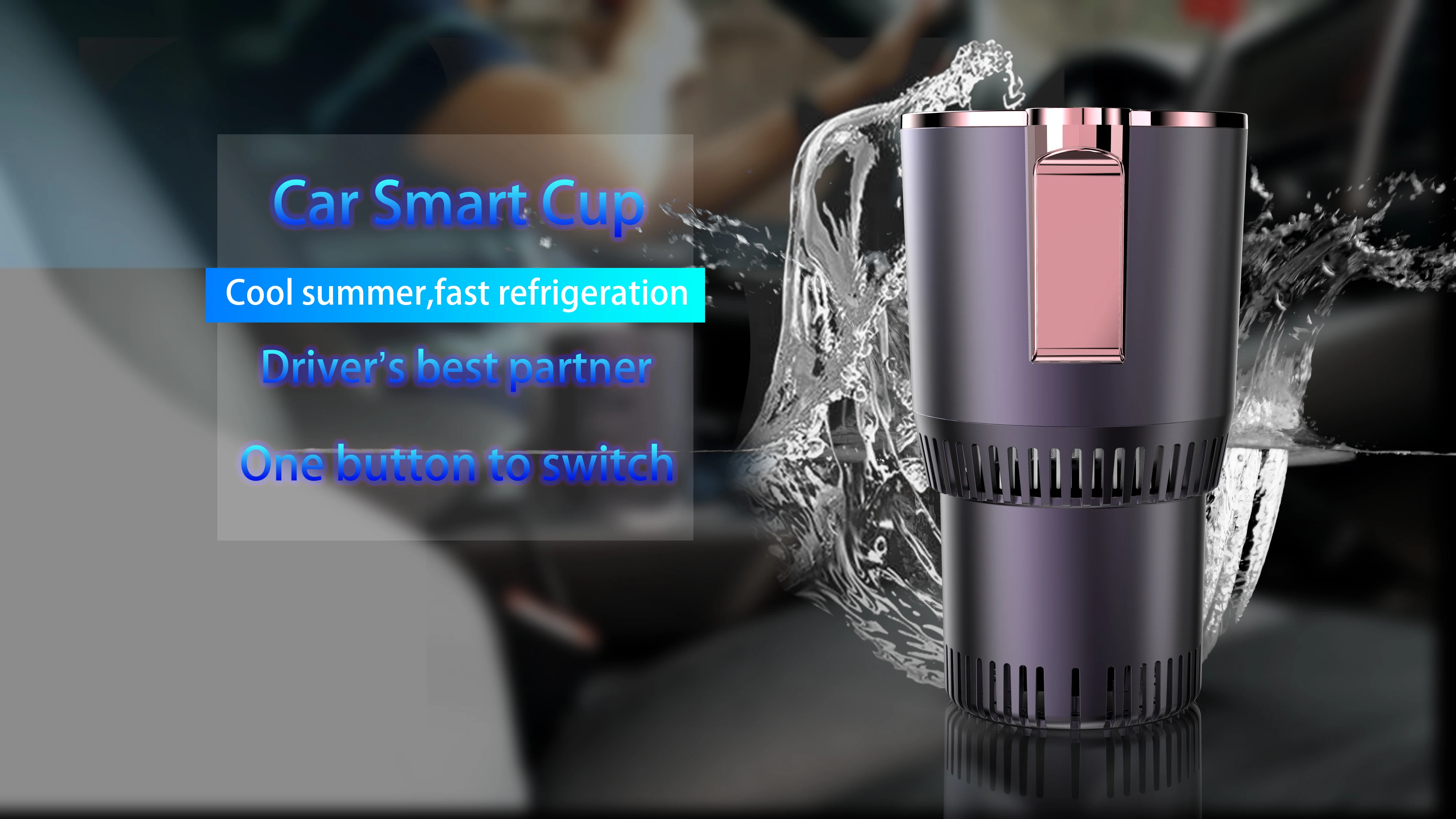 2in1 Auto Hot Cold Holder Car Coffee Warmer Cooler Cup Heating Smart