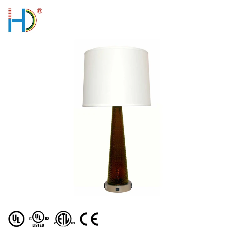 Modern design indoor decorative desk lamp nickel glass lamp body led table lamp for living room