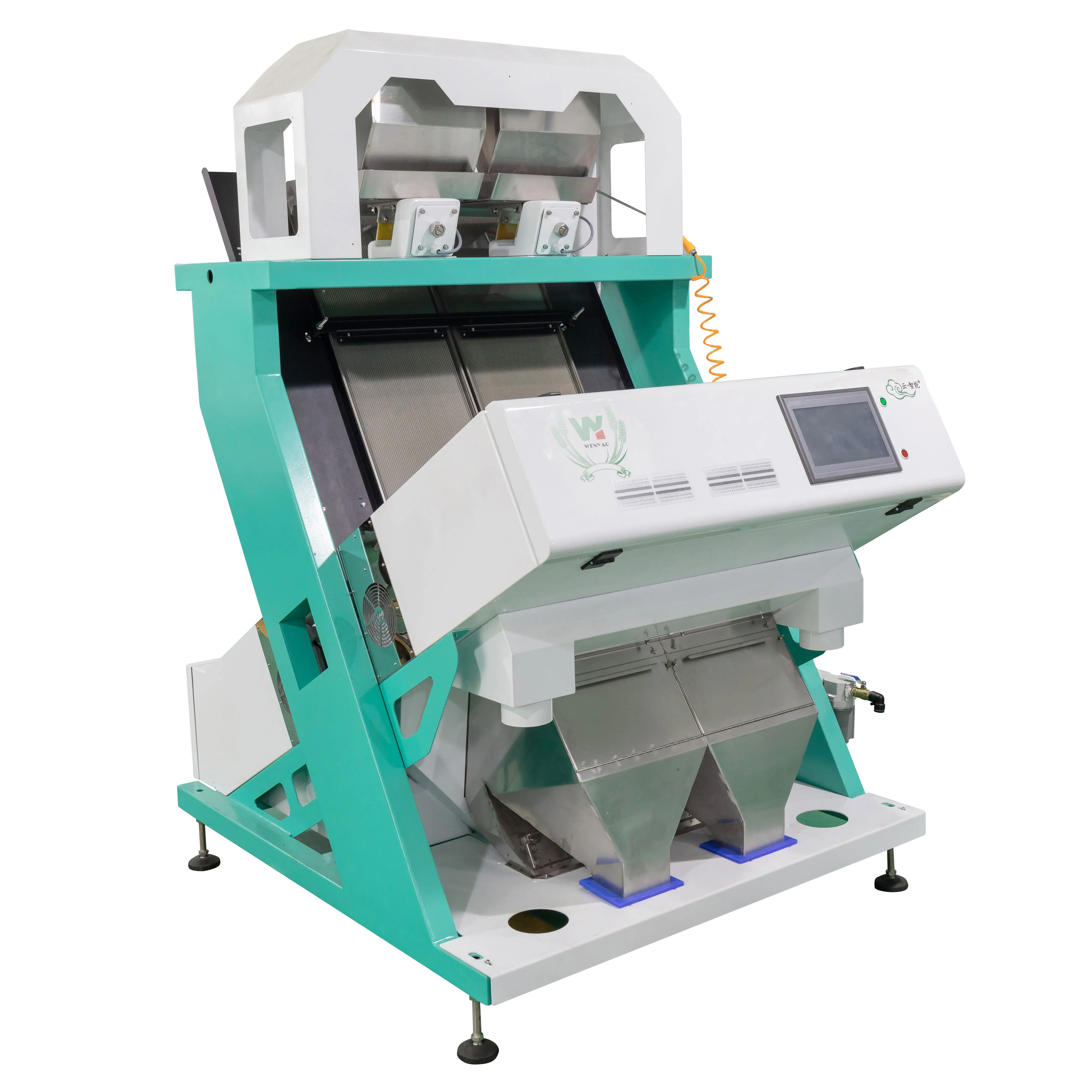 2 Chutes Color Sorting Machine Beans Color Sorter Suitable for Chickpea ...