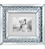 HWM80201 wash mirror glitter twinkle crystal glass photo collage frame crushed diamond wall decorative mirror photo frame