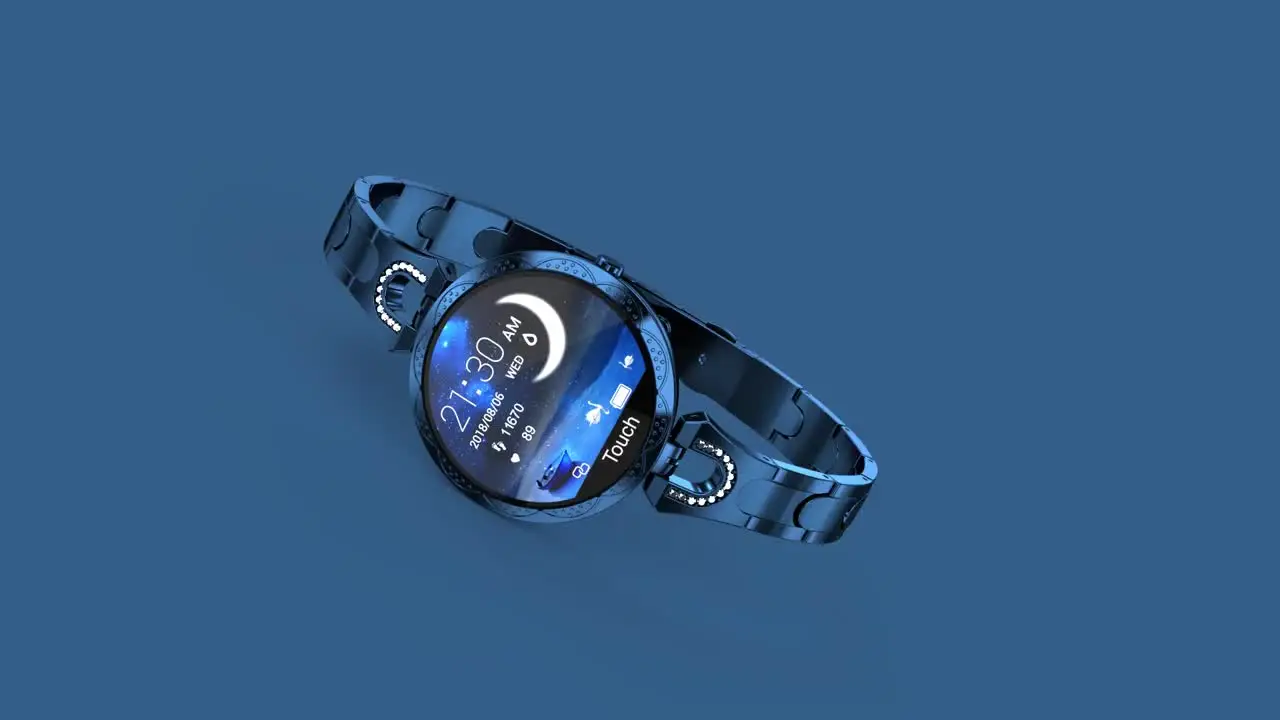 AK15 Women\'s Smart Watch Waterproof Blue 71UYqt2EnwL.jpg_BO30,255,255,  main image 2