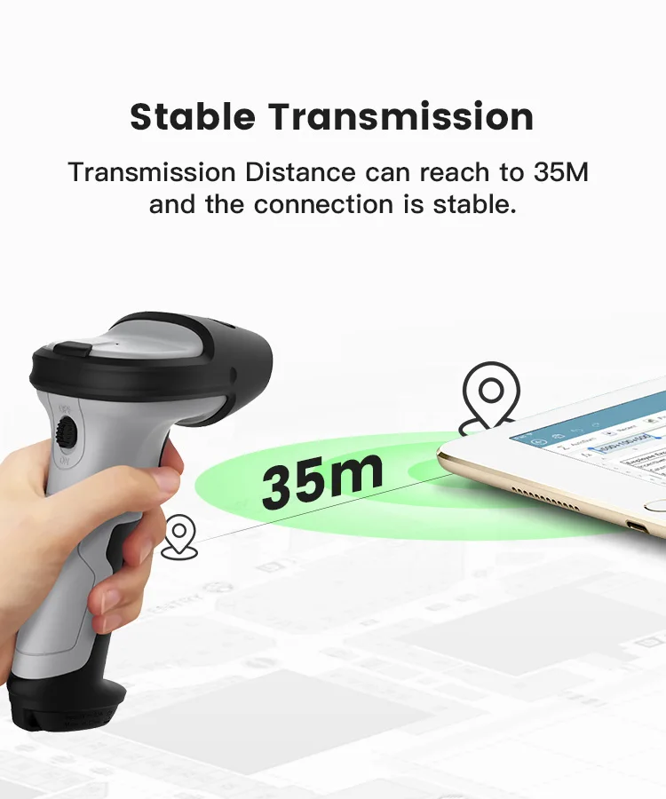 Inateck Bcst70 3d Scanner Rugged Wireless Inventory Barcode Reader