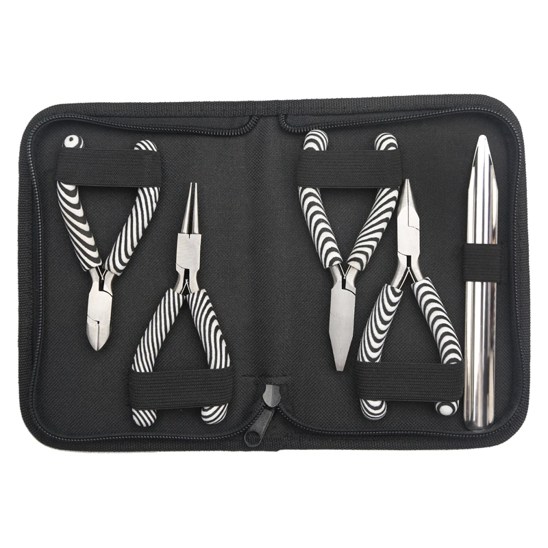 High Quality 4 Pieces Jewelry Mini Pliers Set With Zip Case For Jewelry