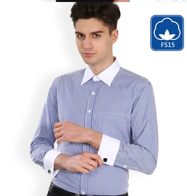 Oem Alimens & Gentle French Cuff Shirts Regular Fit Dress Shirts With