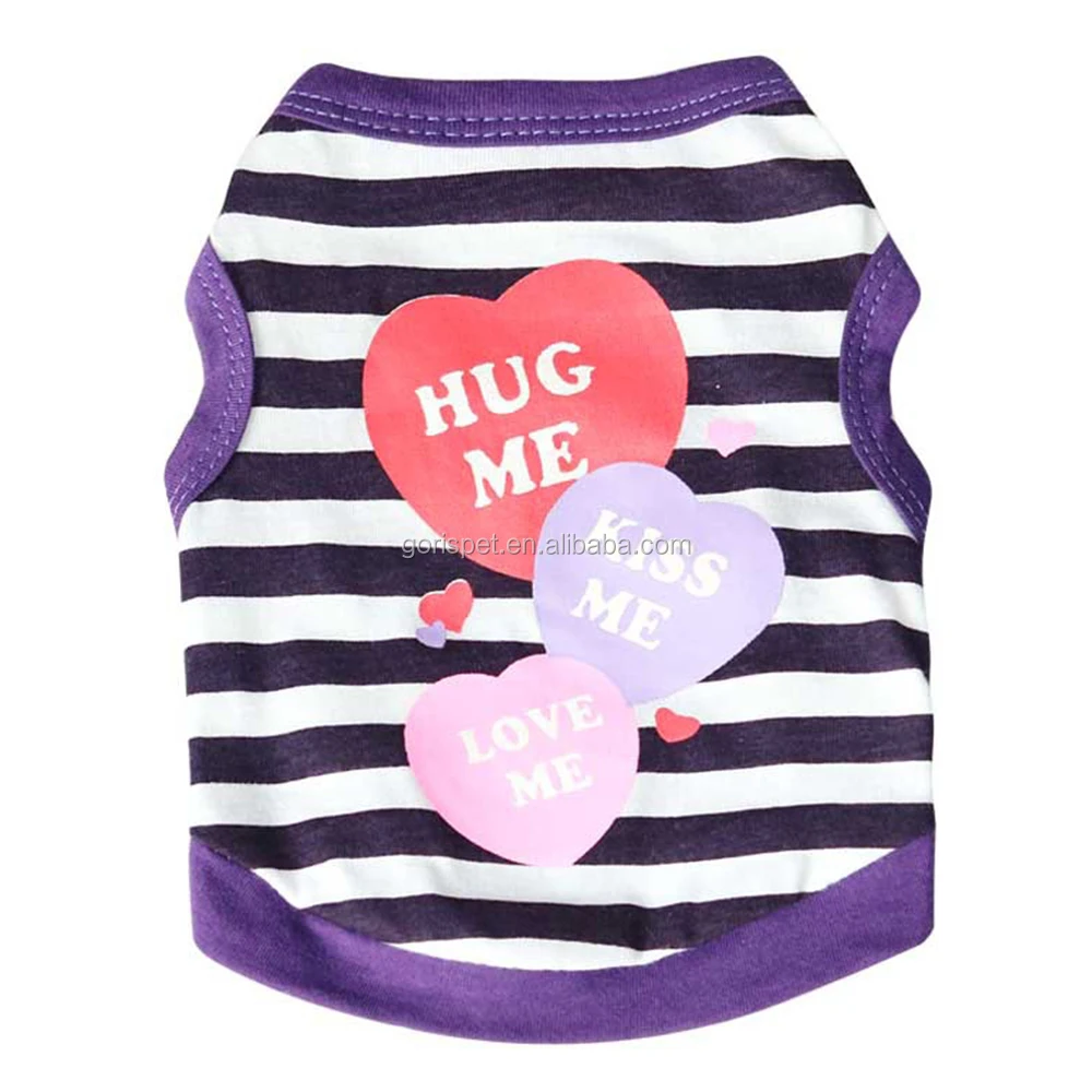 Wholesale Fashion Stripe Hug Me Dog Clothes Summer T Shirts Buy Wholesale Dog Clothes,Dog