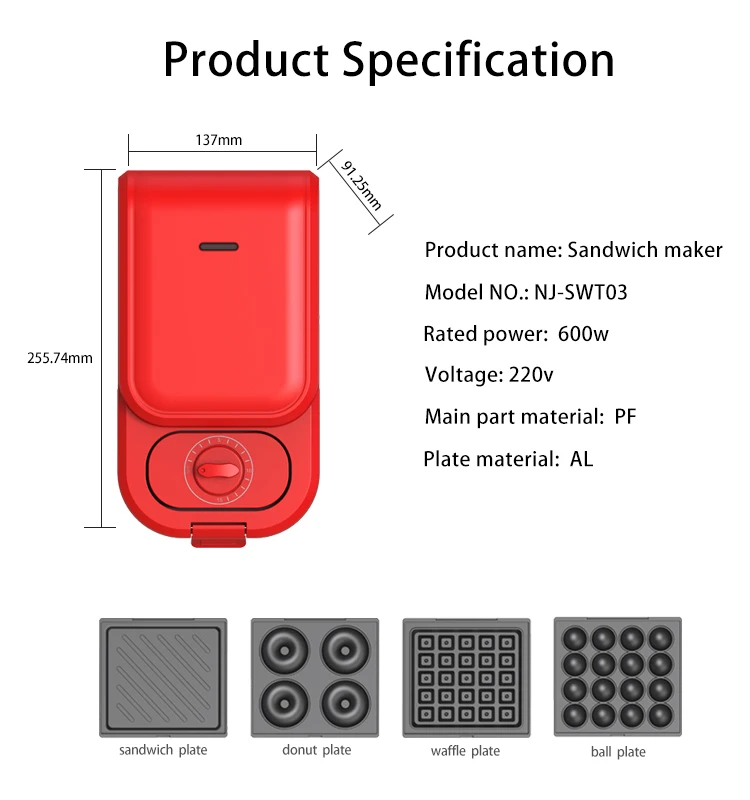 Electric 2 Slice Nonstick Sandwich Toaster With Timer Buy Electric Sandwich Toaster,2 Slice