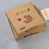 Wholesale Bio-degradable 7 Inch Kraft Corrugated Board Package Box For Packing Pizza
