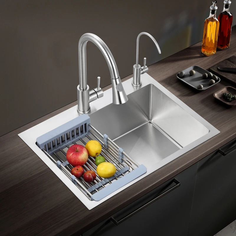 304 Encimera Grifo Filtro Moderna Hormigón Molde Único Tazón De Agua De