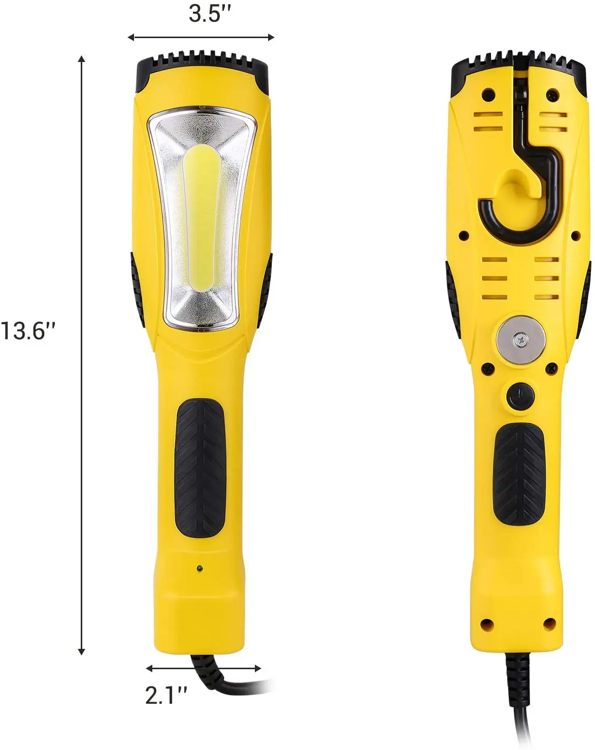 Portable Corded Led Work Light With Outlet In Handle,1200 Lumen 6ft ...