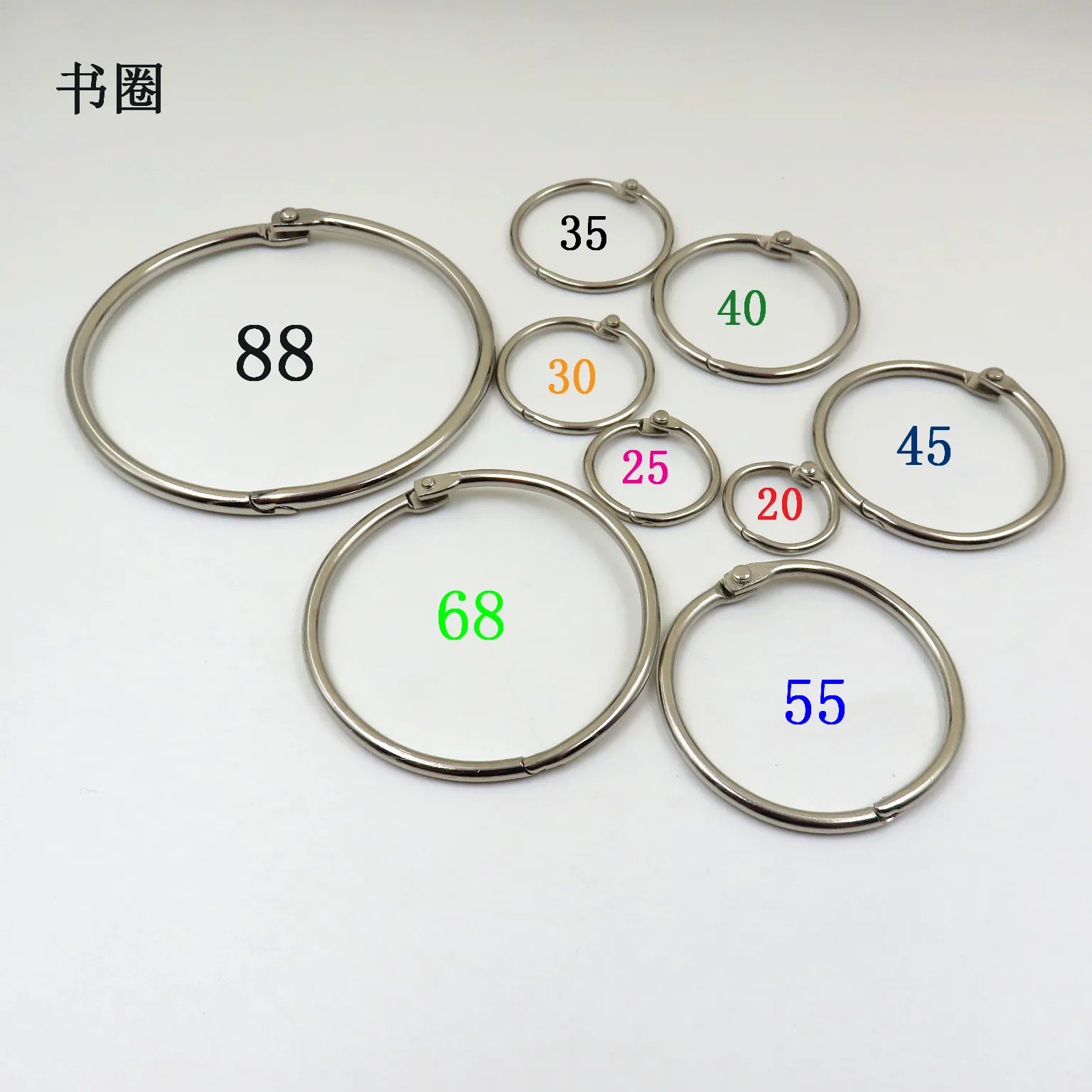 Office Binding String Office Binding Supply Loose Leaf Binder Ring Steel Book Binding Ring ...