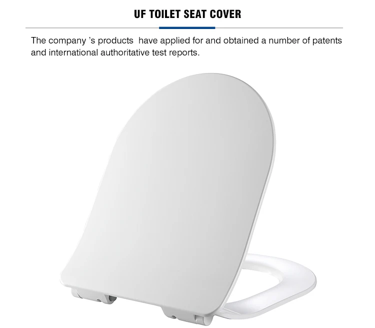 European UF sanitary ware toilet seat cover with white color