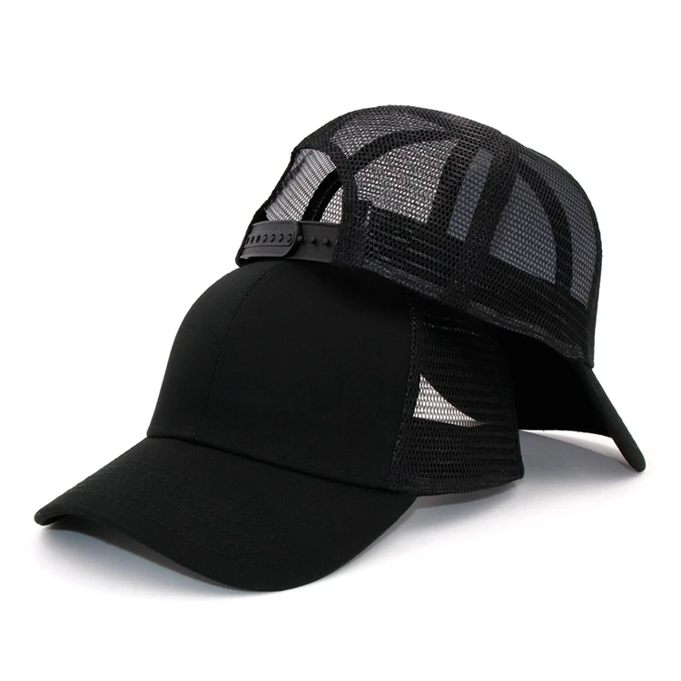 Cheap Custom Trucker Cap,High Quality 6 Panel Black Trucker Hats