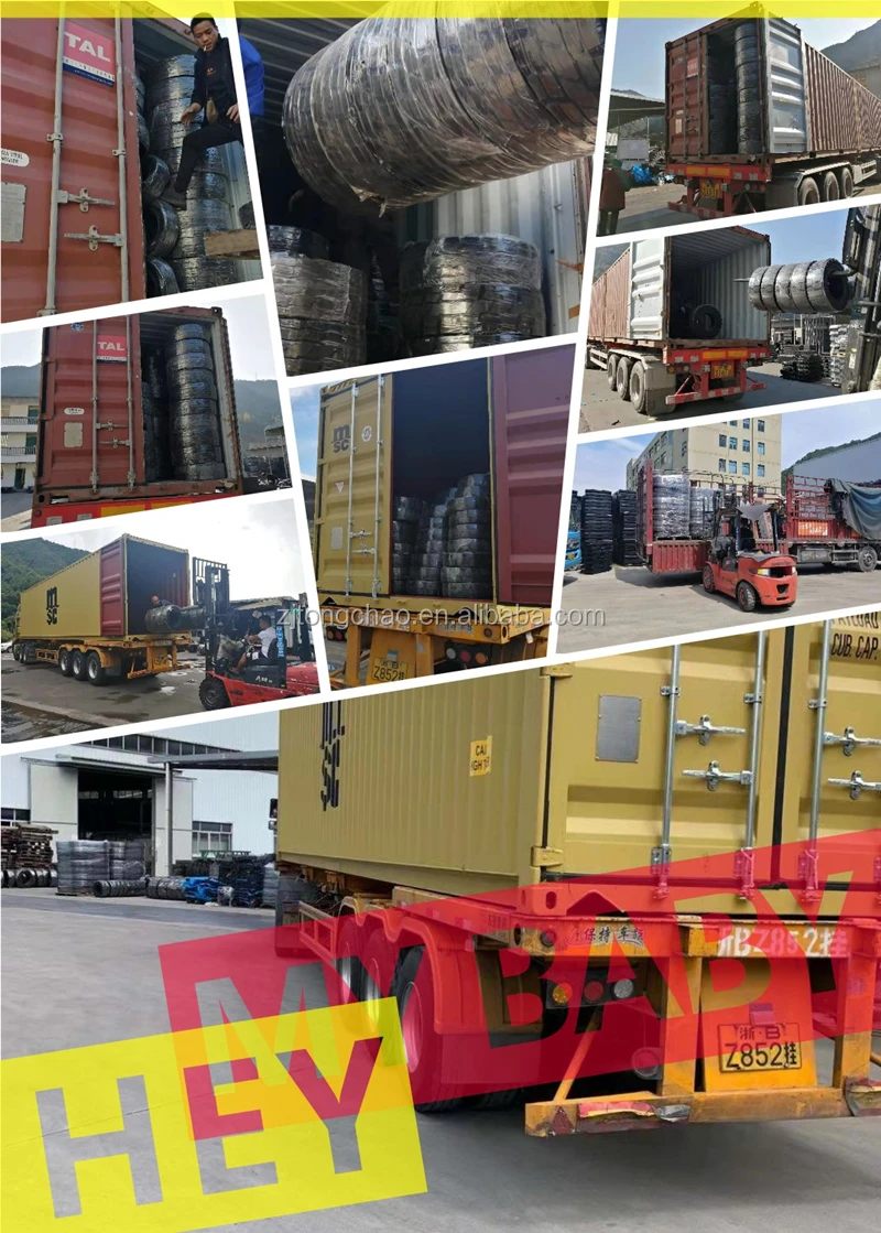 tires loading container