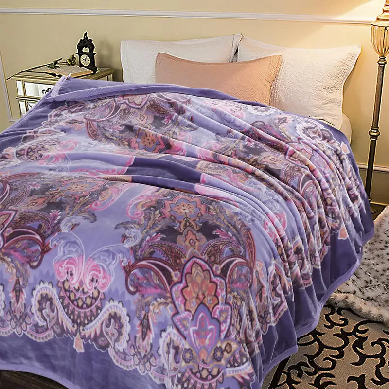 Super Soft Thick Warm Spanish Style Raschel Blanket For Winter Buy