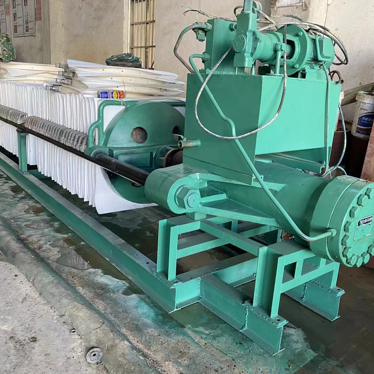 Used But Refresh Low Price Reduce Water Of Clay Filter Press Machine