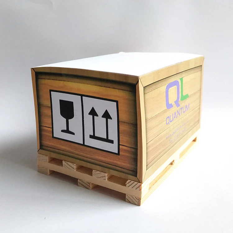 Custom Sticky Note Cube With Wooden Pallet For Promotion Gifts Buy